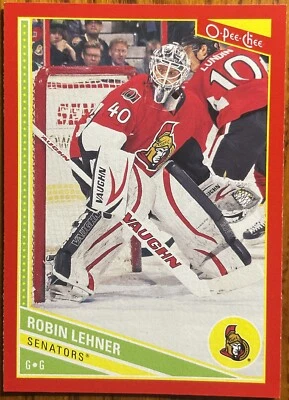 2013-14 O-Pee-Chee Red Robin Lehner #109 Ottawa Senators - Image 1 of 2
