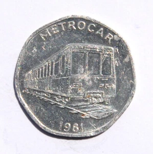 1981 Metrocar, Great Britain 20 National Transport Token UK - Bild 1 von 4