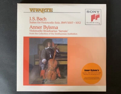 Anner Bylsma-Legendary 1992 Bach Six Cello Suites Recording 3 LP SET SEALED - Image 1 of 3