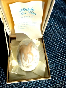 Noritake Easter Egg 1981 Eleventh Edition Neu in Box mit Karte - Bild 1 von 3