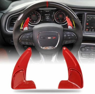 Steering Wheel Extended Shifter Paddle Cover Trim for Dodge Charger Durango 15+ Foto 1 de 4