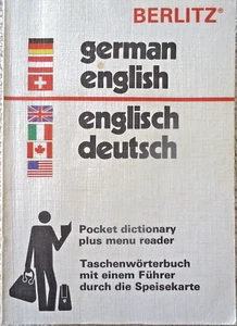 PB Berlitz Deutsch-Englisch & Englisch-Deutsch Taschenwörterbuch + Menüleser - Bild 1 von 2