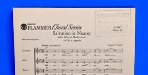 Chornoten "Das Heil ist näher" SATB Harold Flammer Chor Ser. Advent - Bild 1 von 3