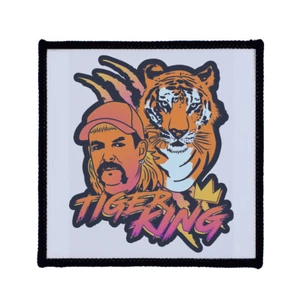 Square Printed Patch - Tiger King Joe Exotic Sew On Badge in 3 sizes - Picture 1 of 1