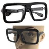 SPEXX Oversized Retro Nerd Style Eyeglasses – Large Tortoise Frame, Clear Lenses, UV400