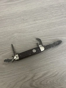 Vintage Ulster USA Official Boy Scouts of America 4 Blade Pocket Knife Made USA - Picture 1 of 5