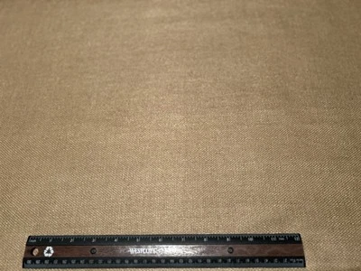 Tan Color woven burlap 100% Raw Silk Fabric, 54" Wide, By Th Yard (WT-241) - Image 1 of 3