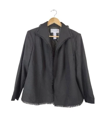 Chaqueta Blazer Jessica Howard Mujer Talla 18 Verde Oliva Borde Almohadilla para el Hombro Foto 1 de 4