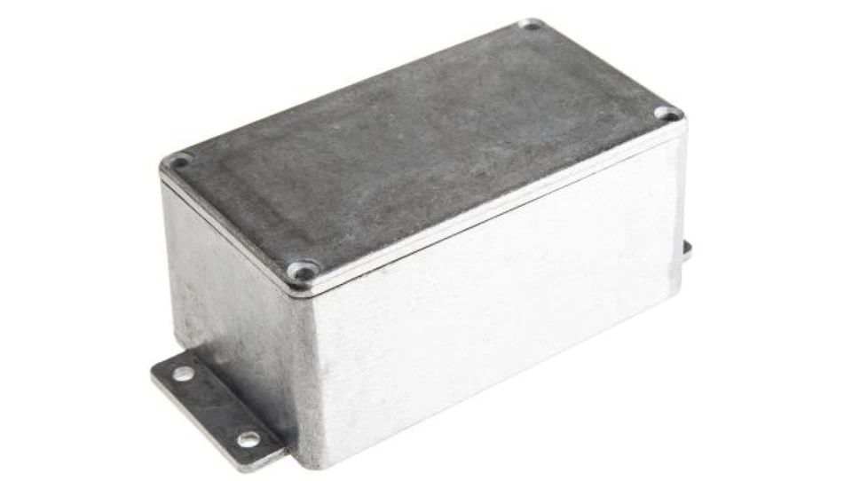 Obudowa ekranowana Srebrny z kołnierzem, 139.6 x 63.8 x 55mm, RS PRO - Image 1 of 1