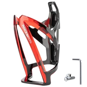 ROCKBROS Bottle Cage Bicycle Drink Holder Lightweight Black Red - Picture 1 of 8