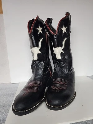 Botas de Vaquero Laredo Juveniles Texanas Cuero Talla 12M Foto 1 de 4