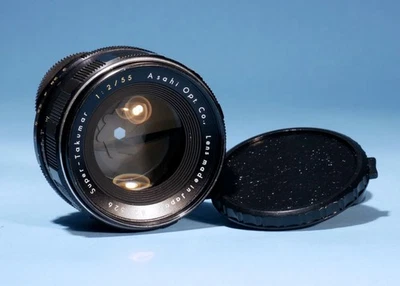 Pentax Asahi Super Takumar 55mm f/2 Prime Lens * M42 Screw Mount * Fully Working - Image 1 of 4