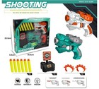 2 x Spielzeugpistolen mit 6 x Schaumstoff Patronen, 2 x Armbänder & Zielscheib