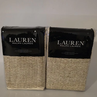 Juego de Lauren Ralph Lauren Isla Texturizada Falsa Europea - Juego Natural De Dos $340 Foto 1 de 3