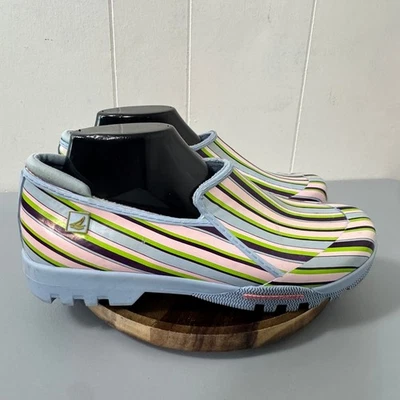 Zuecos de goma a rayas Sperry Top-Sider zapatos sin cordones ropa de lluvia de jardín para mujer 10 Foto 1 de 4