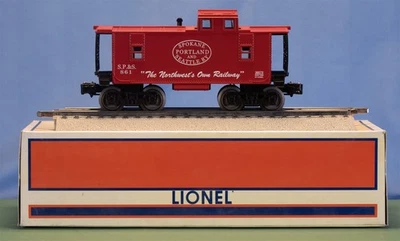 O Lionel 6-36573 SP&S Square Window Lighted Caboose-BOX - Image 1 of 4