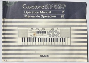 Casio MT-520 Casiotone Electronic Keyboard Original Owner's Manual Users Book - Picture 1 of 4