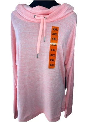 Gerry Ladies XXL Soft Cowl Neck Active Pullover-NWT-pink-stretchy-breathable - Image 1 of 4