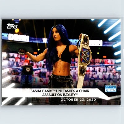 2021 Topps WWE Women's Division - Sasha Banks #85 - Image 1 of 2