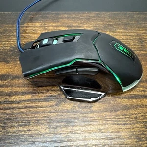 HAVIT HV-MS720 Souris de Jeu Optique LED Filaire USB avec Lumière Respirante Verte Très Bon État - Photo 1/14