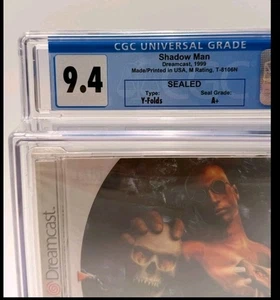 🌀 9.4 A+ Sealed 🌀 Shadow Man 🌀 SEGA Dreamcast 🌀 Graded CGC 🇺🇸 US Seller - Picture 1 of 7