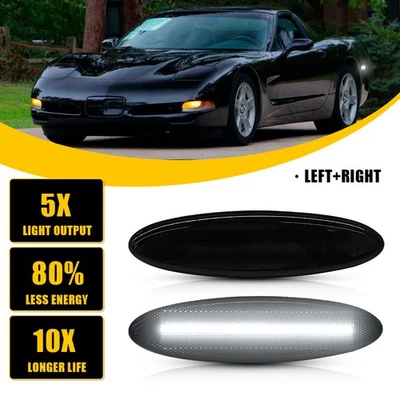 Rear LED Side Marker Light Lamp White For 97-04 Chevrolet Corvette C5 16523536 - Image 1 of 4