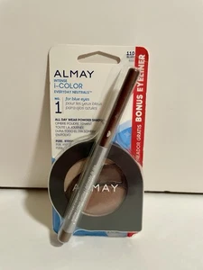 Almay Intense i-Color Everyday Neutrals 110 Blue Eyes + Bonus Eyeliner - Picture 1 of 2