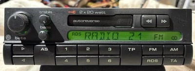 Grundig VW Beta 4 Autoradio + Code 1H0035152 Beta IV Geprüft Voll Funktionsfähig - Bild 1 von 4