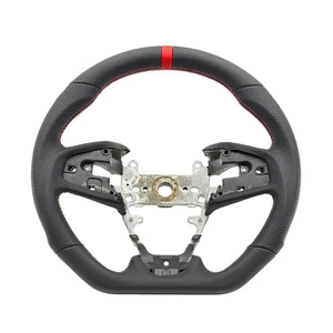 Volante deportivo de cuero REVESOL para HONDA CIVIC 2016-2020 Gen 10th FC/FK - Imagen 1 de 4