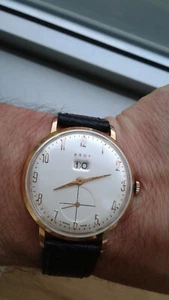 Kroy ETA 1120 CALENDAR RARE WATCH MONTRE SWISS MADE 1950´s OROLOGIO RELOJ UHR - Imagen 1 de 12