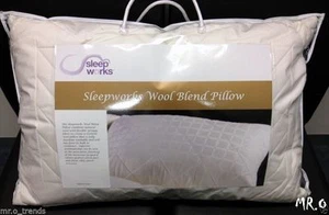 Deluxe Quilted Aus Wool Ball Pillow 48x72cm Quilted Pillow Protector - Picture 1 of 6