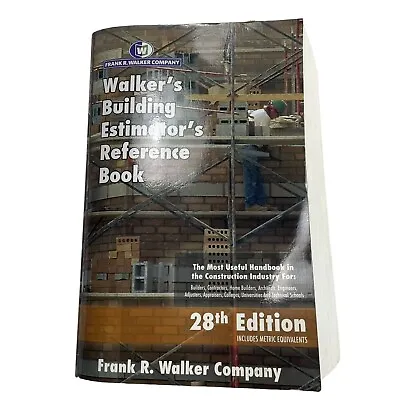Builders Estimator's Reference Book Walker 28th Edition Frank R Walker Company • 73.59$