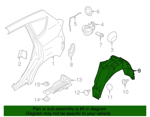 Ford OEM 2013-2017 C-Max Protector contra salpicaduras Guardabarros Forro AM5Z58278B51B NUEVO EN PAQUETE NOS  Foto 1 de 1