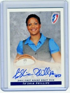 Ta'shia Phillips 2011 WNBA Rittenhouse Archive Certified On Card Autograph Auto