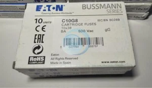 10PC EATON Bussmann C10G8 500V 10*38mm Class 8A Industrial Ferrule Fuse NEW - Picture 1 of 1