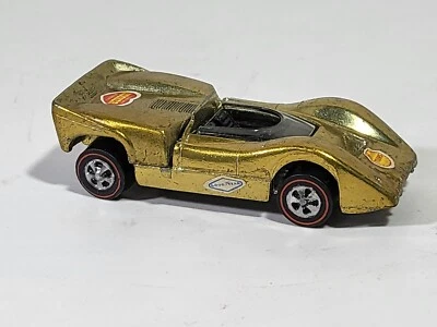 De colección Hot Wheels Redline McLaren M6A Dorado 1968 EE. UU. Original Foto 1 de 4