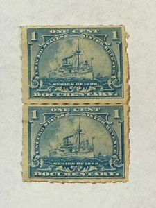 US 1898 Scott #R163 Pair Internal Revenue Stamps Unused - Picture 1 of 4