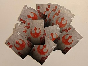REBEL (REBELLION) PILOT CARDS, X-WING MINIATURES (2nd ed), FFG