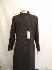 Cinzia Rocca Due Assymetric One Button Wool Coat  Charcoal  NWT 