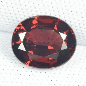 3.09 ct Best Grade / RED NATURAL RHODOLITE PYROPE GARNET - Oval DL - Picture 1 of 4