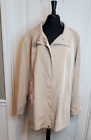 Giacca Gallery Womens Plus Size 3X Camel Beige Rain Coat Jacket Classic Overcoat