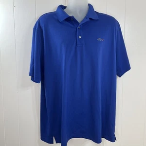 Greg Norman Polo Shirt Mens Large Golf Shark Blue - Picture 1 of 10