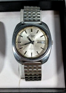 Le Jour Automatic, 21 jewel's Men's, 1960's (RARE Fluted-Bezel) Swiss-Made - Picture 1 of 14