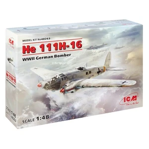 ICM 48263 Scale Modellflugzeug 1:48 He 111H-16, WWII German Bomber - Bausätze Modelle - Bild 1 von 24