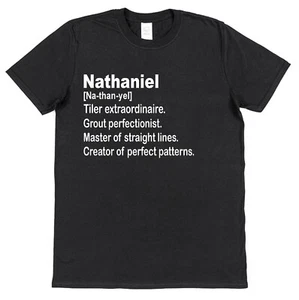 Personalised Tiler Definition T-Shirt Custom Gift for Tiling Builder Bathroom - Picture 1 of 5