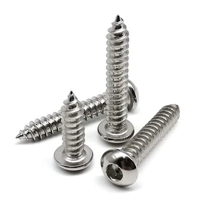 M2-M6 Stainless Steel Allen Hex Socket Button Round Head Self Tapping Wood Screw - Picture 1 of 6