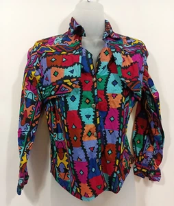 Rodeo Western Wear Shirt CHILD'S Size Large Cowboy Aztec Southwest 36" Chest  - Picture 1 of 11