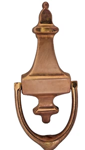 Heavy Brass Door Knocker & Hardware 7 inches - Picture 1 of 8