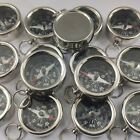 Lot Of 100 Pcs Brass Nickle Plated Compass Nautical Compass 27 mm