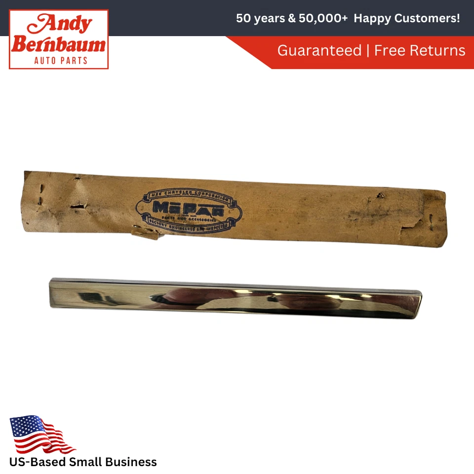 Хромированный молдинг для правой центральной двери 1957-1958 Dodge 1708502 новый из старых запасов. - Изображение 1 из 4